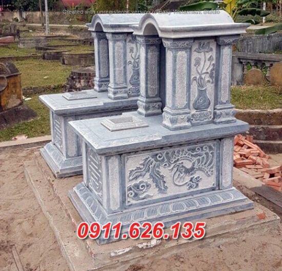 Mẫu mộ đá 1 mái đẹp thừa thiên huế quảng nam đà nẵng - lăng mộ mồ mả