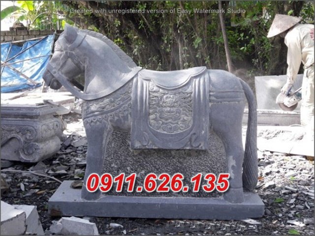 Mẫu ngựa đá đẹp - tượng ngựa đá nghĩa trang