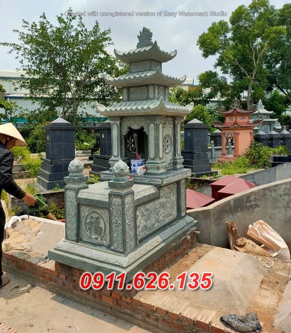 03 Mẫu mộ đá xanh cao cấp đẹp tại Sài Gòn
