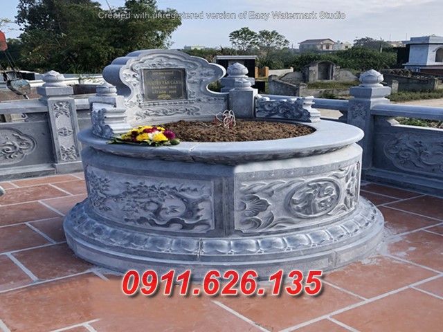 033 Lăng mộ tròn đá tự nhiên đẹp