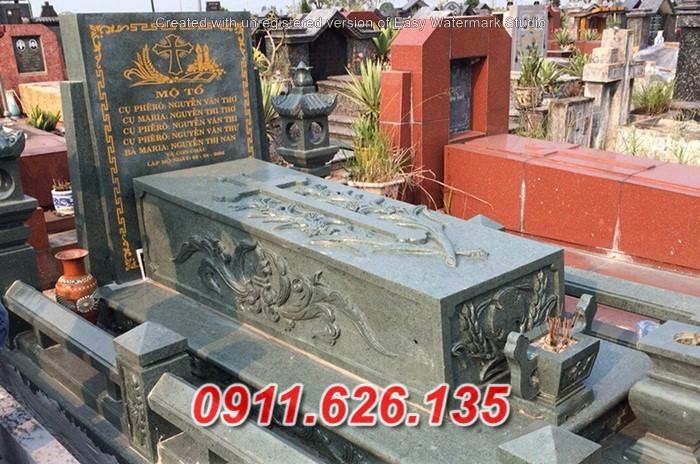 50 Mẫu mộ công giáo đá  xanh đẹp - lăng mộ đạo giáo