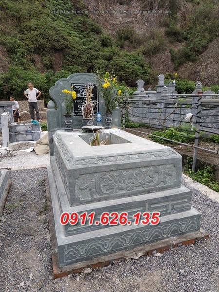17# mẫu nhà mồ sân vườn bằng đá hiện đại đẹp