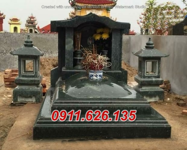 18# Mẫu nhà mồ trong nhà bằng đá đẹp
