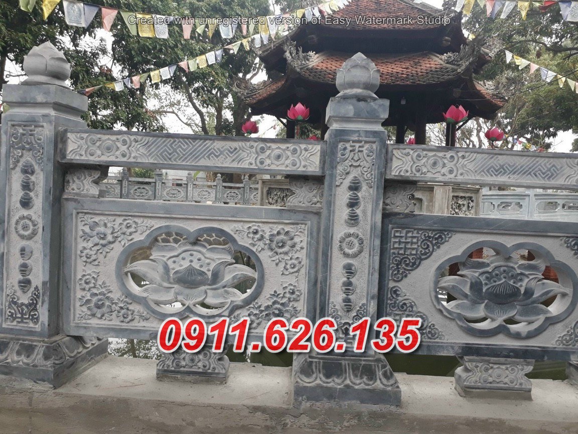 4~ mẫu lan can nhà mồ đá xanh đẹp