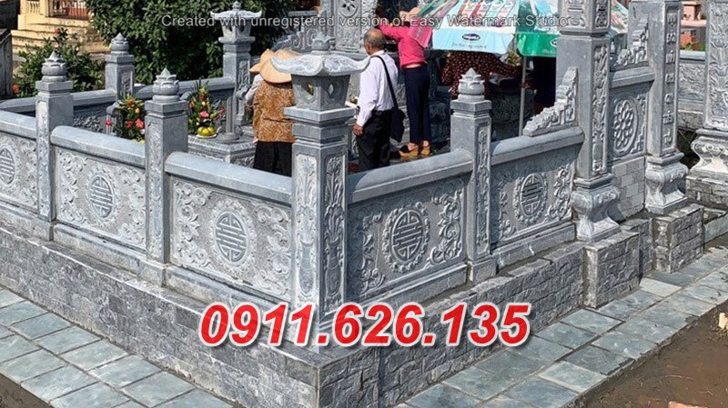 6~ mẫu lan can lăng mộ bằng đá tự nhiên đẹp hiện nay