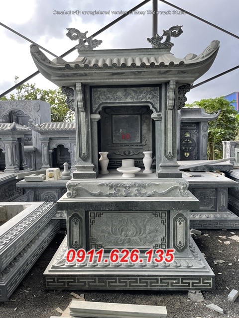 Bàn thờ ông thiên đá đẹp +189 cây hương đá thờ chung đẹp