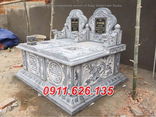 Lạng sơn ^4 mẫu mộ đôi bằng đá xanh đẹp bán tại lạng sơn