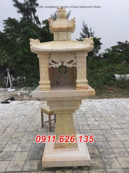 Mẫu cây hương đá đẹp +0411 thờ ngoài trời Công ty