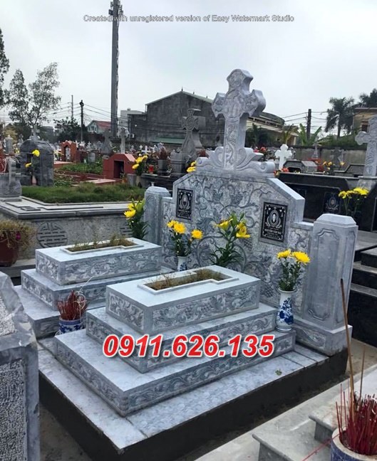 Sài Gòn ^95 Mẫu mộ đôi bằng đá đẹp bán tại Sài Gòn