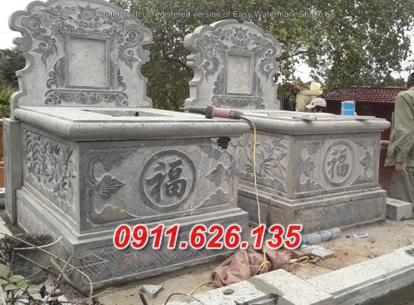 Tiền Giang^96 Mẫu mộ đôi bằng đá đẹp bán tại Tiền Giang