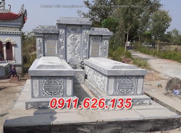 Trà Vinh Mẫu mộ đôi bằng đá đẹp bán tại Trà Vinh