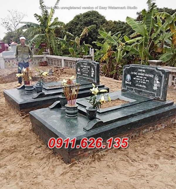 Vĩnh Phúc ^1 mẫu mộ đôi bằng đá xanh đẹp bán tại bắc ninh