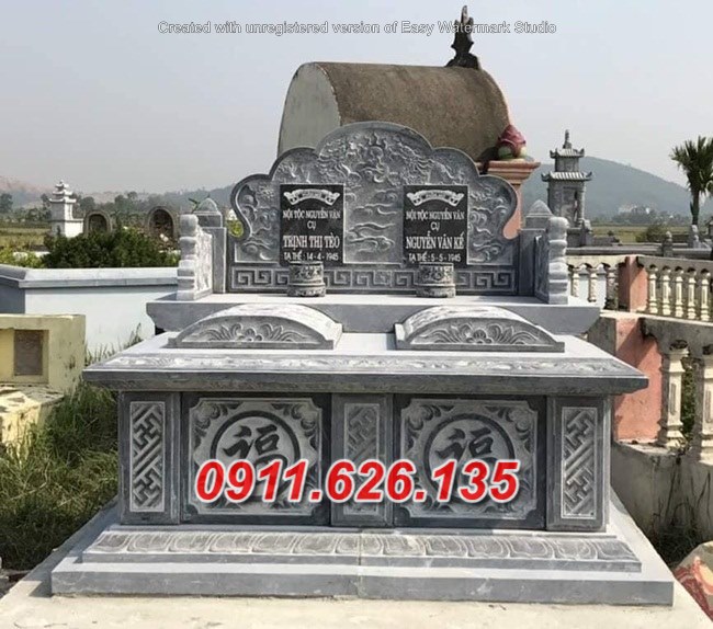 bắc giang ^3 mẫu mộ đá khối đôi đẹp bán tại bắc giang