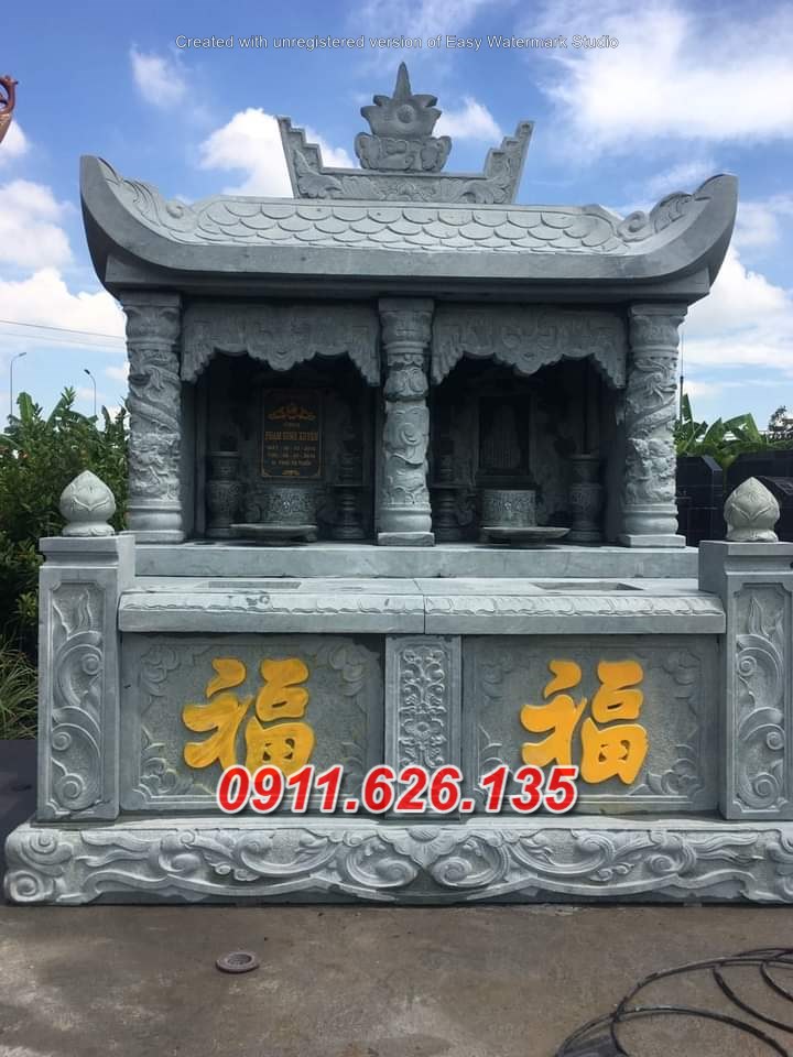 bắc giang ^3 mẫu mộ đá xanh đôi đẹp bán tại bắc giang