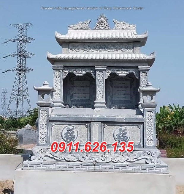 hải phòng ^5 mẫu mộ đôi bằng đá khối đẹp bán tại hải phòng