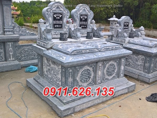 thái bình ^6 mẫu mộ đôi đá xanh đẹp bán tại thái bình