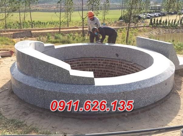 vĩnh phúc ^ mẫu mộ đá xanh tròn đẹp bán tại vĩnh phúc