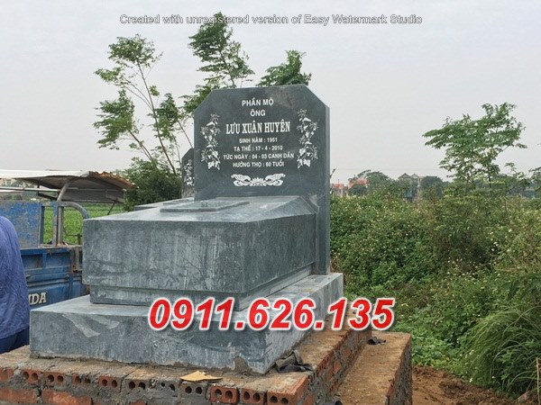 01 mẫu mộ đá hiện đại tại vĩnh long mộ đá xanh