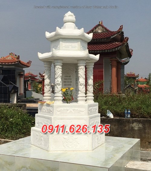 07 mẫu mộ tháp đá khối bán tại tiền giang