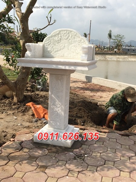08 Am thờ đá đẹp bán tại hậu giang- bàn thờ thiên thiên đơn giản