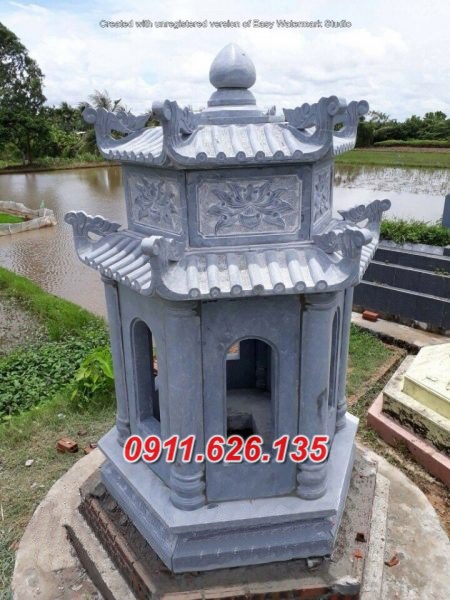 08 mẫu mộ tháp đá khối bán tại sóc trăng