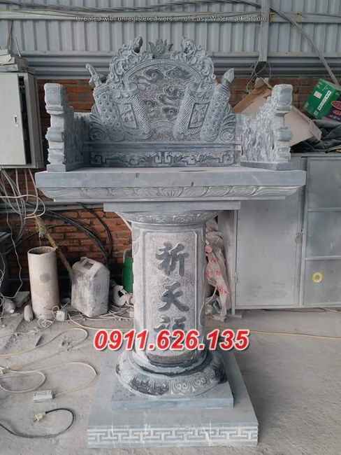 09 Am thờ đá đẹp bán tại đồng tháp- bàn thờ thiên đơn giản