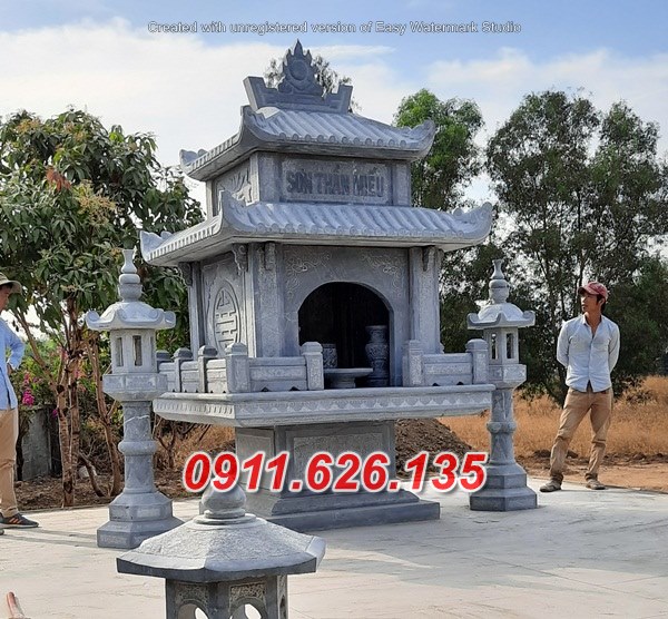 12# Mẫu trang thờ đá ngoài trời đẹp bán tại nghệ an