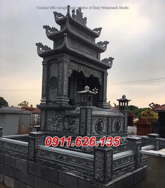 25^ Mẫu mộ đá đôi đơn giản đẹp bán tại đồng tháp + tro cốt