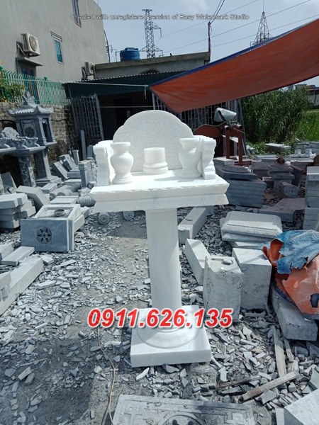 26~ mẫu bàn thờ thiên bằng đá tại bình phước.