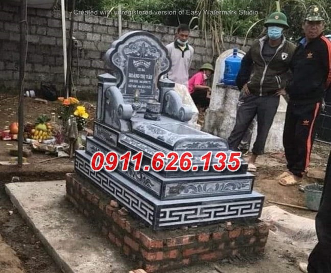 32^ Mẫu mộ đá khối đơn giản đẹp bán tại bạc liêu