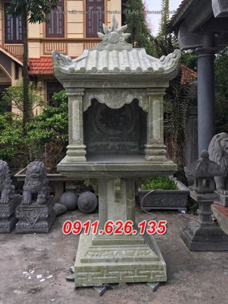 33- Mẫu trang thờ đá ngoài trời đẹp
