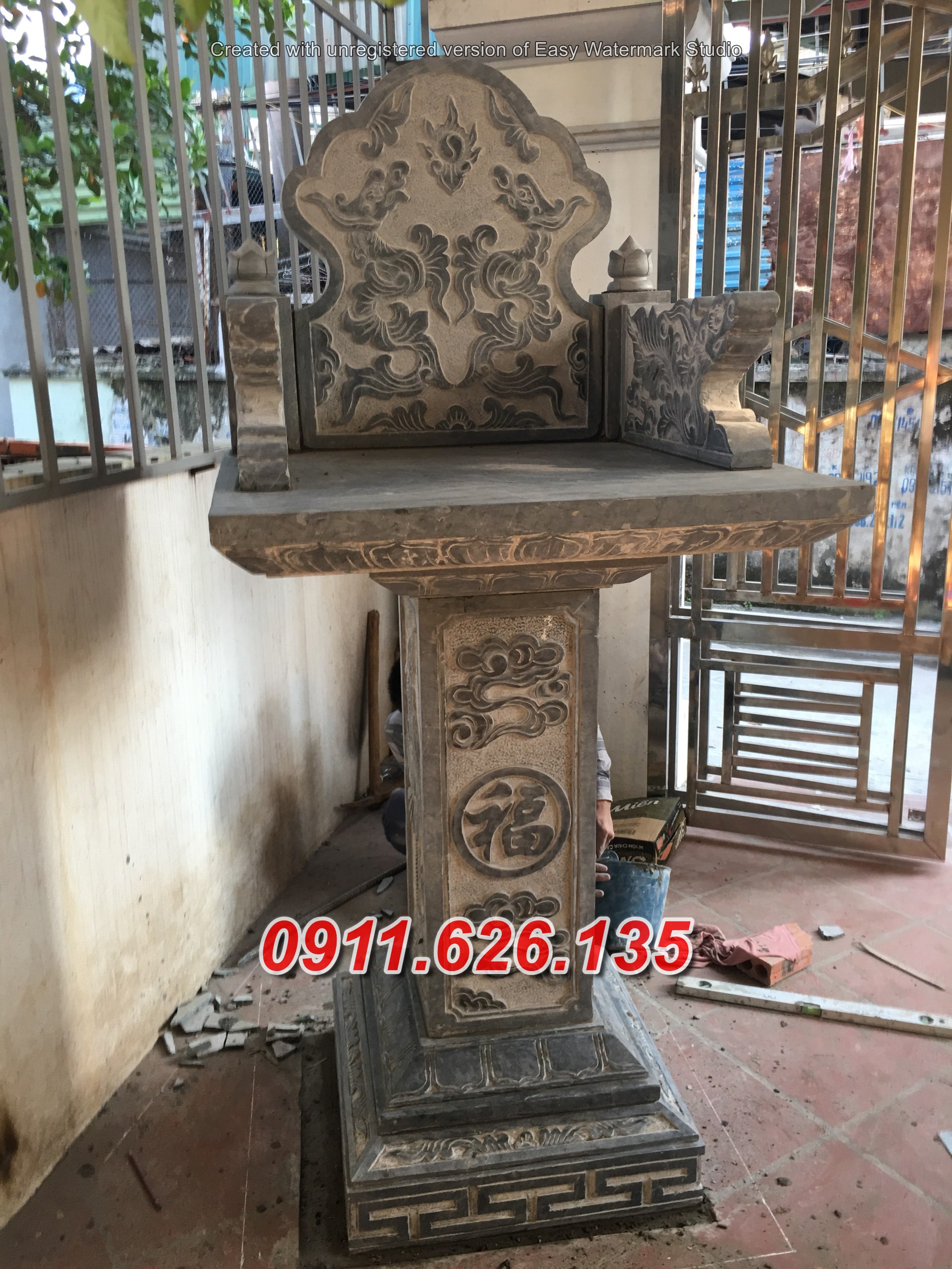 39~ mẫu bàn thờ thiên bằng đá bán tại bình định.