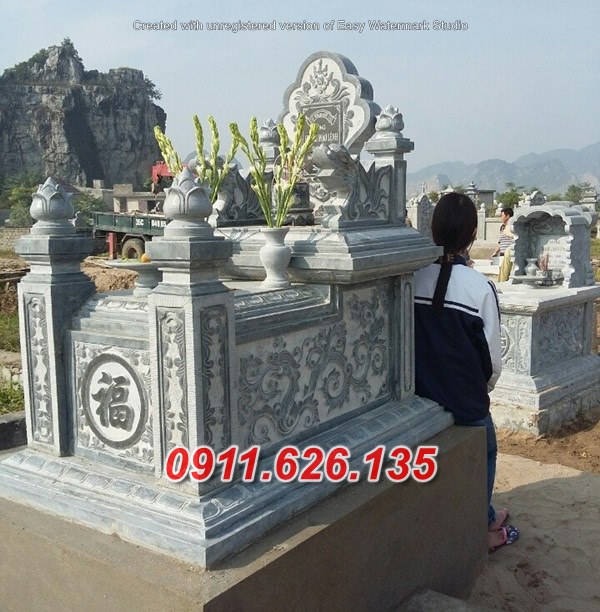 52^ mẫu mộ đá hiện đại đẹp bán tại hòa bình.