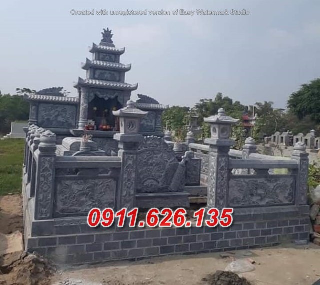 94 Mẫu Lan can đá lăng mộ đẹp Trà Vinh- tường bao