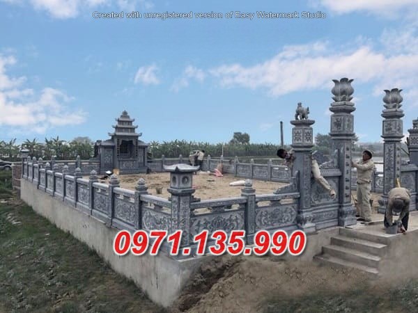 Lăng mộ đá đẹp bán tại Tây Ninh 85+ lăng thờ đá dòng họ