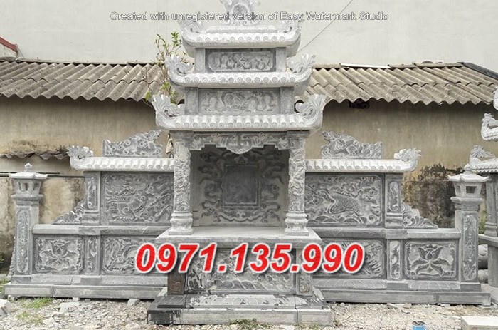 Lăng mộ đá đẹp bán tại Tây Ninh 85+ lăng thờ đá