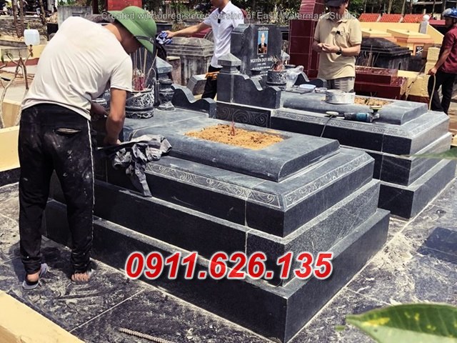 Mẫu mộ đá đôi đẹp bán tại Đà nẵng 05^ lăng mộ