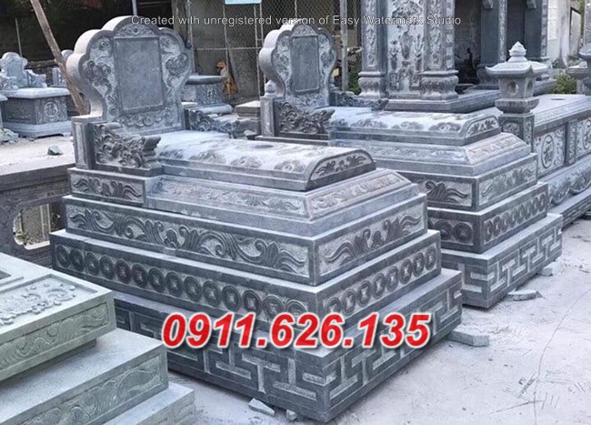 Mẫu mộ đá đôi đẹp bán tại Huế 04 lăng mộ