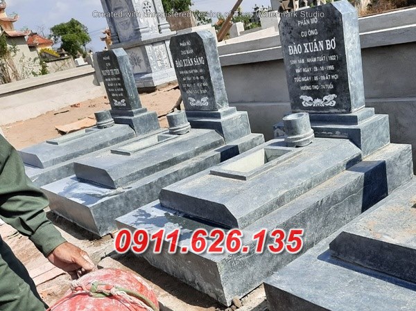 Mẫu mộ đá đôi đẹp bán tại Quảng trị 03 lăng mộ