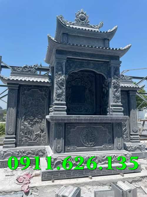 hòa bình 88~ mẫu lăng mộ GIA ĐÌNH đá xanh đẹp bán