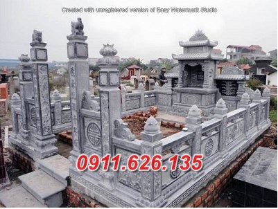 hòa bình 88~ mẫu lăng mộ đá xanh đẹp bán