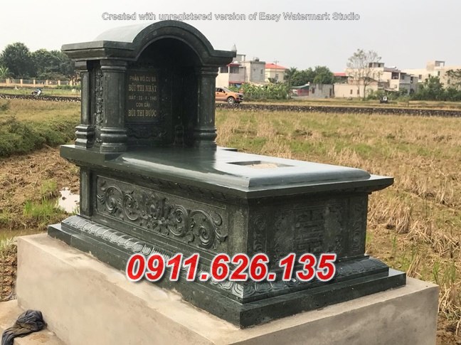 mẫu mộ đá hiện đại tại vũng tàu - mộ đá xanh
