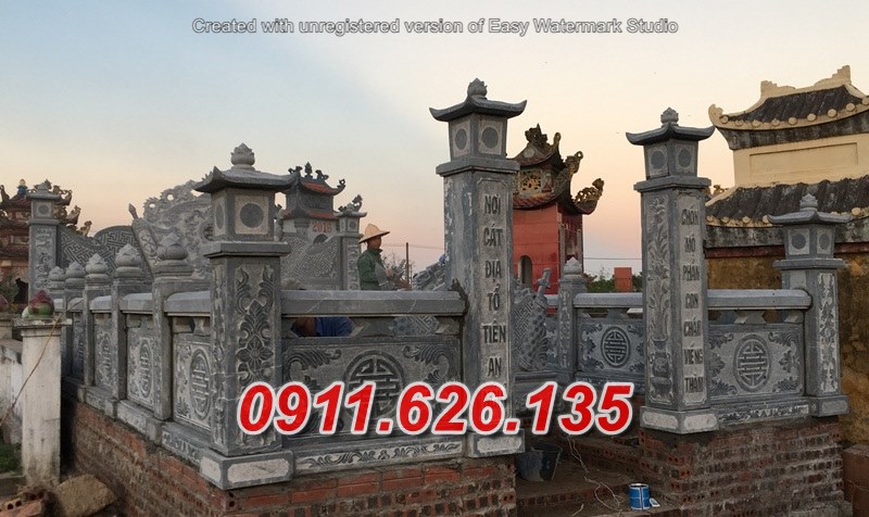 phú thọ 86~ mẫu lăng mộ đá xanh đẹp bán