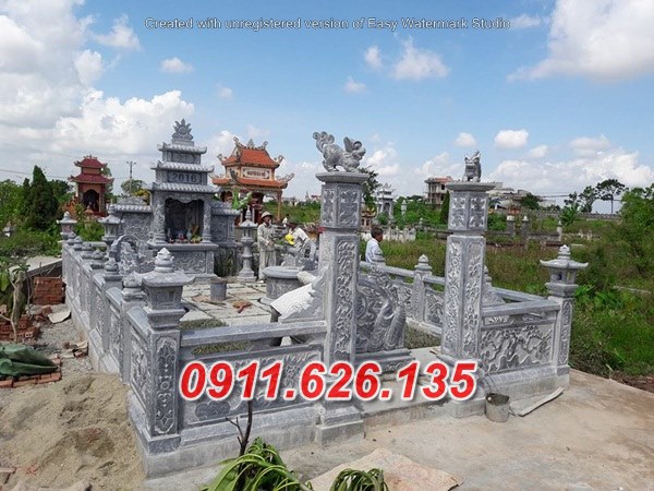 thái bình 91~ mẫu lăng mộ đá xanh đẹp bán.