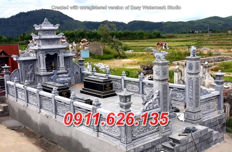 yên bái 82~ bán mẫu lăng mộ đá xanh đẹp.