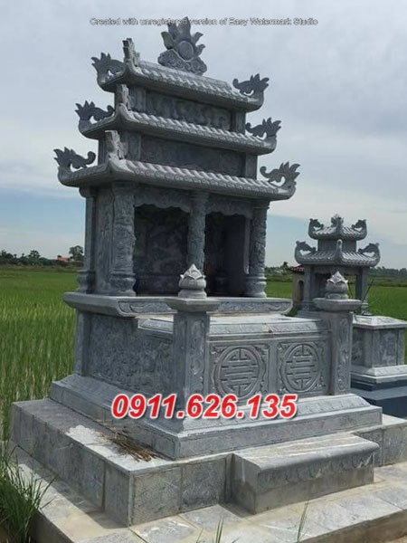 06+ mộ đôi bằng đá điêu khắc đẹp bán kiên giang