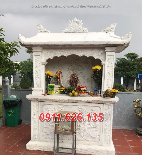12- ban bàn thờ nghĩa trang bằng đá đẹp thái bình
