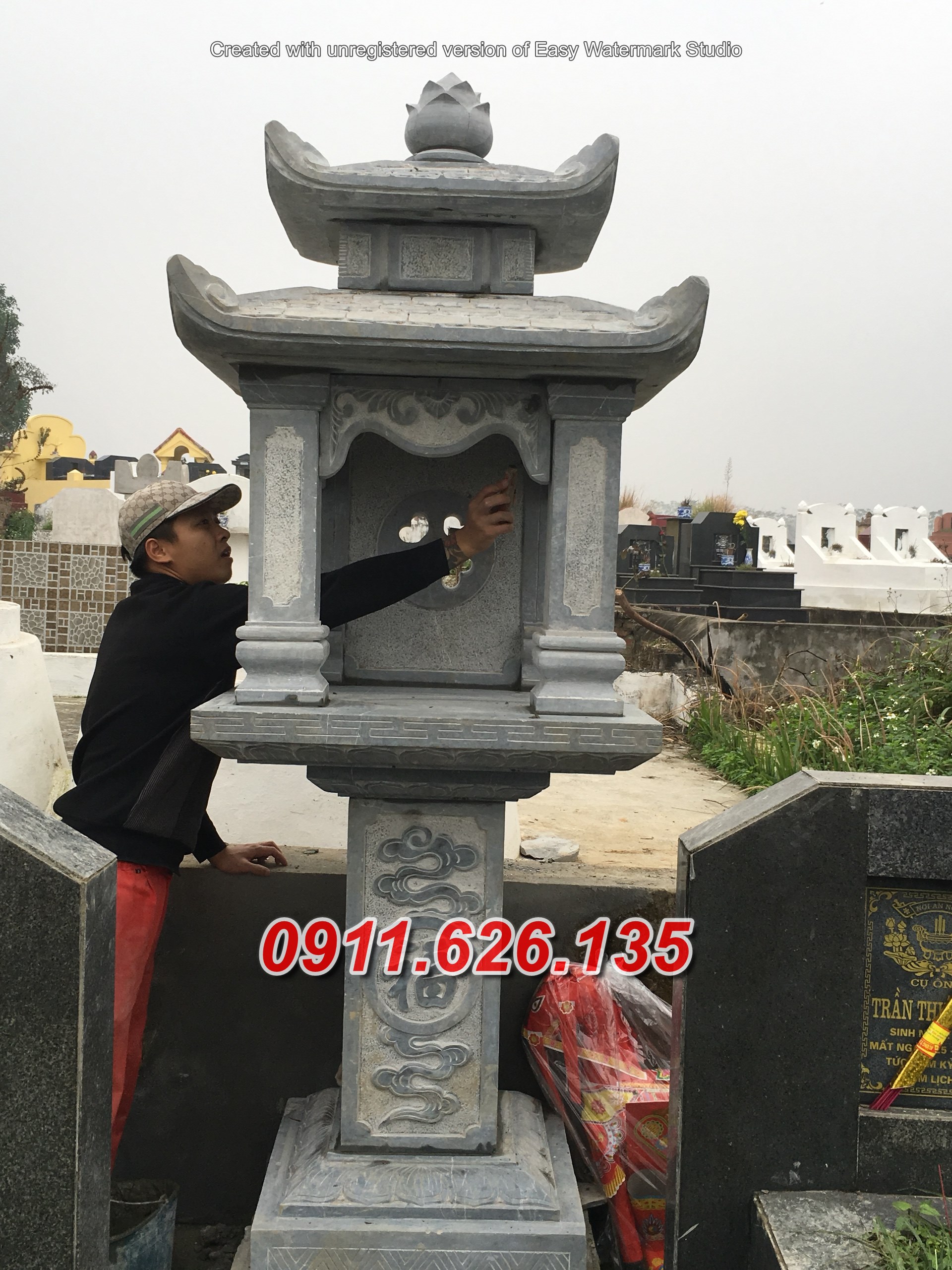 23- ban bàn thờ nhà mồ bằng đá đẹp bán an giang