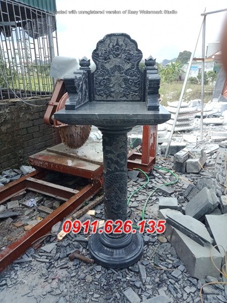 32- cây hương thờ sơn thần bằng đá đẹp bắc giang
