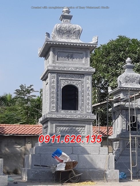 62 Mẫu tháp mộ đá đẹp - thờ để tro cốt